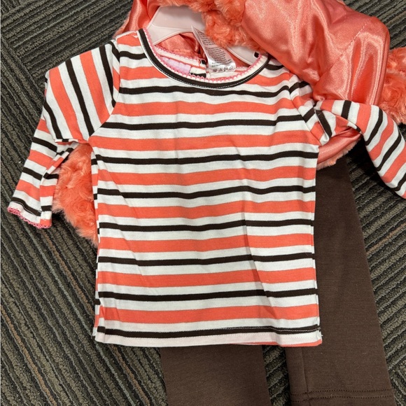 Cozy Orange and Brown Kids Matching Set - Picture 2 of 2